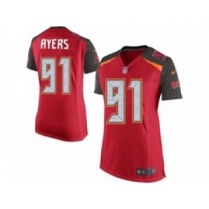 Women's Nike Tampa Bay Buccaneers #91 Robert Ayers Limited Red Team Color NFL Jersey