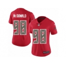 Women's Nike Tampa Bay Buccaneers #98 Clinton McDonald Limited Red Rush NFL Jersey