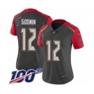 Women's Tampa Bay Buccaneers #12 Chris Godwin Limited Gray Inverted Legend 100th Season Football Jersey