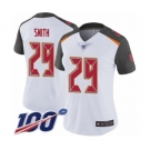 Women's Tampa Bay Buccaneers #29 Ryan Smith White Vapor Untouchable Limited Player 100th Season Football Jersey