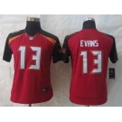 nike women nfl jerseys tampa bay buccaneers #13 evans red[nike limited]