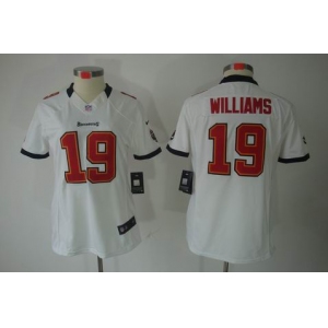 nike women nfl jerseys tampa bay buccaneers #19 williams white[nike limited]