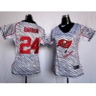 nike women nfl jerseys tampa bay buccaneers #24 banrron [fem fan zebra]