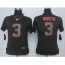 nike women nfl jerseys tampa bay buccaneers #3 winston black[nike impact limited]