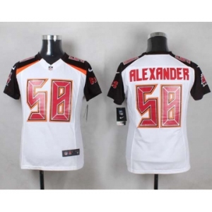 nike womne nfl jerseys tampa bay buccaneers #58 rlexander white[nike]