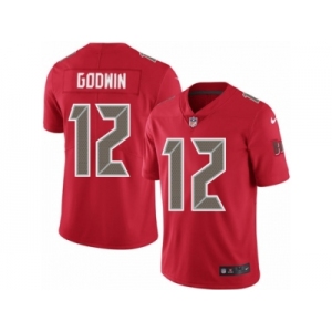 Youth Nike Tampa Bay Buccaneers #12 Chris Godwin Limited Red Rush Vapor Untouchable NFL Jersey