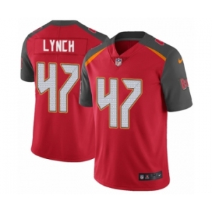 Youth Nike Tampa Bay Buccaneers #47 John Lynch Red Team Color Vapor Untouchable Limited Player NFL Jersey