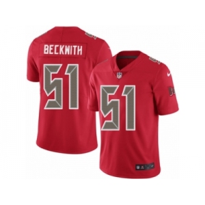 Youth Nike Tampa Bay Buccaneers #51 Kendell Beckwith Limited Red Rush NFL Jersey