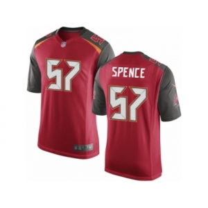 Youth Nike Tampa Bay Buccaneers #57 Noah Spence Game Red Team Color NFL Jersey