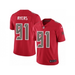 Youth Nike Tampa Bay Buccaneers #91 Robert Ayers Limited Red Rush NFL Jersey