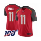 Youth Tampa Bay Buccaneers #11 Blaine Gabbert Red Team Color Vapor Untouchable Limited Player 100th Season Football Jersey