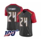Youth Tampa Bay Buccaneers #24 Darian Stewart Limited Gray Inverted Legend 100th Season Football Jersey
