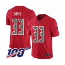 Youth Tampa Bay Buccaneers #33 Carlton Davis Limited Red Rush Vapor Untouchable 100th Season Football Jersey