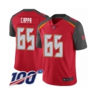 Youth Tampa Bay Buccaneers #65 Alex Cappa Red Team Color Vapor Untouchable Limited Player 100th Season Football Jersey