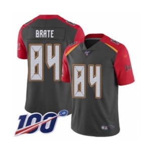 Youth Tampa Bay Buccaneers #84 Cameron Brate Limited Gray Inverted Legend 100th Season Football Jersey