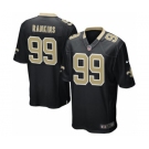 Men New Orleans Saints #99 Sheldon Rankins Black 2016 Draft Pick Game Jersey