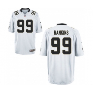 Men New Orleans Saints #99 Sheldon Rankins White Game Jersey