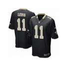 Men Nike New Orleans Saints #11 Tommylee Lewis Game Black Team Color NFL Jersey