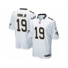 Men Nike New Orleans Saints #19 Ted Ginn Jr Game White NFL Jersey