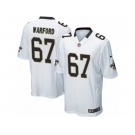 Men Nike New Orleans Saints #67 Larry Warford Game White NFL Jersey