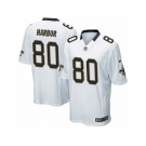 Men Nike New Orleans Saints #80 Clay Harbor Game White NFL Jersey