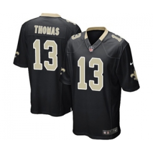 Men's Nike New Orleans Saints #13 Michael Thomas Game Black Team Color NFL Jersey