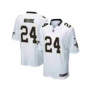 Men's Nike New Orleans Saints #24 Sterling Moore Game White NFL Jersey