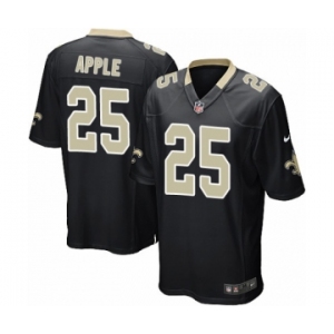 Men's Nike New Orleans Saints #25 Eli Apple Game Black Team Color NFL Jersey