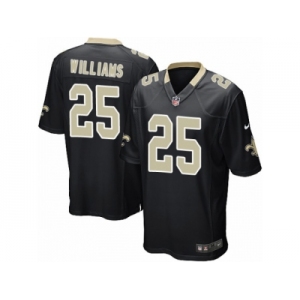 Men's Nike New Orleans Saints #25 P. J. Williams Game Black Team Color NFL Jersey