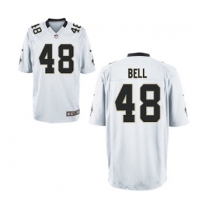 Men's Nike New Orleans Saints #48 Vonn Bell Game White NFL Jersey