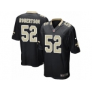 Men's Nike New Orleans Saints #52 Craig Robertson Game Black Team Color NFL Jersey