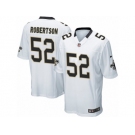 Men's Nike New Orleans Saints #52 Craig Robertson Game White NFL Jersey