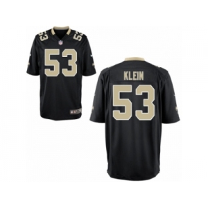 Men's Nike New Orleans Saints #53 A.J. Klein Game Black Team Color NFL Jersey