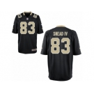 Men's Nike New Orleans Saints #83 Willie Snead IV Game Black Team Color NFL Jersey