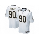 Men's Nike New Orleans Saints #90 Nick Fairley Game White NFL Jersey