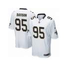 Men's Nike New Orleans Saints #95 Tyeler Davison Game White NFL Jersey