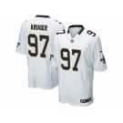 Men's Nike New Orleans Saints #97 Paul Kruger Game White NFL Jersey