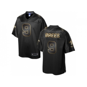 Nike New Orleans Saints #9 Drew Brees Black Gold Collection Jersey[Game]