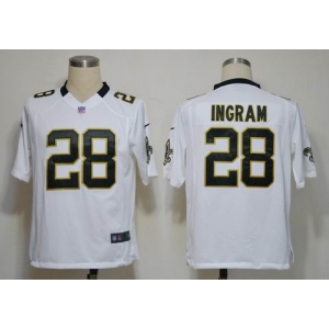 nike nfl jerseys new orleans saints #28 ingram white[game]