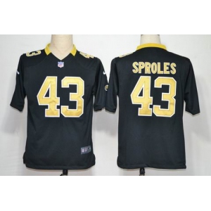 nike nfl jerseys new orleans saints #43 sproles black[game]