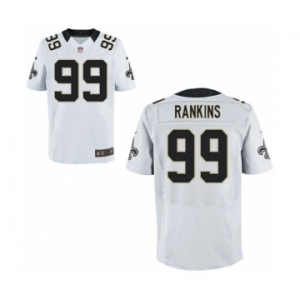 Men New Orleans Saints #99 Sheldon Rankins White Elite Jersey