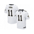 Men Nike New Orleans Saints #11 Tommylee Lewis Elite White NFL Jersey