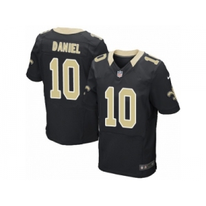 Men's Nike New Orleans Saints #10 Chase Daniel Elite Black Team Color NFL Jersey