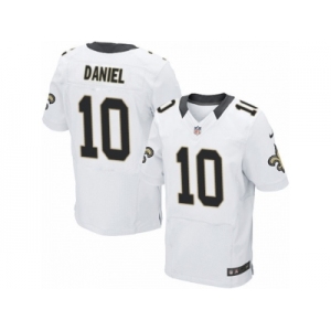 Men's Nike New Orleans Saints #10 Chase Daniel Elite White NFL Jersey