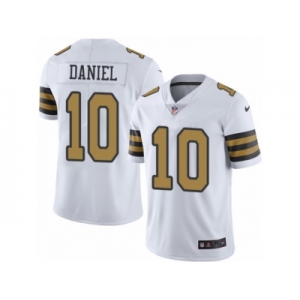 Men's Nike New Orleans Saints #10 Chase Daniel Elite White Rush NFL Jersey