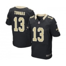 Men's Nike New Orleans Saints #13 Michael Thomas Elite Black Team Color NFL Jersey