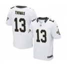 Men's Nike New Orleans Saints #13 Michael Thomas Elite White NFL Jersey