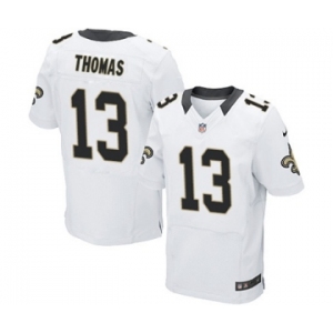 Men's Nike New Orleans Saints #13 Michael Thomas Elite White NFL Jersey