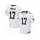 Men's Nike New Orleans Saints #17 Ted Ginn Jr Elite White NFL Jersey