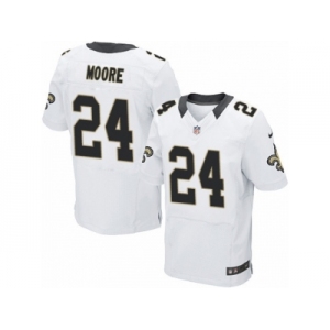 Men's Nike New Orleans Saints #24 Sterling Moore Elite White NFL Jersey